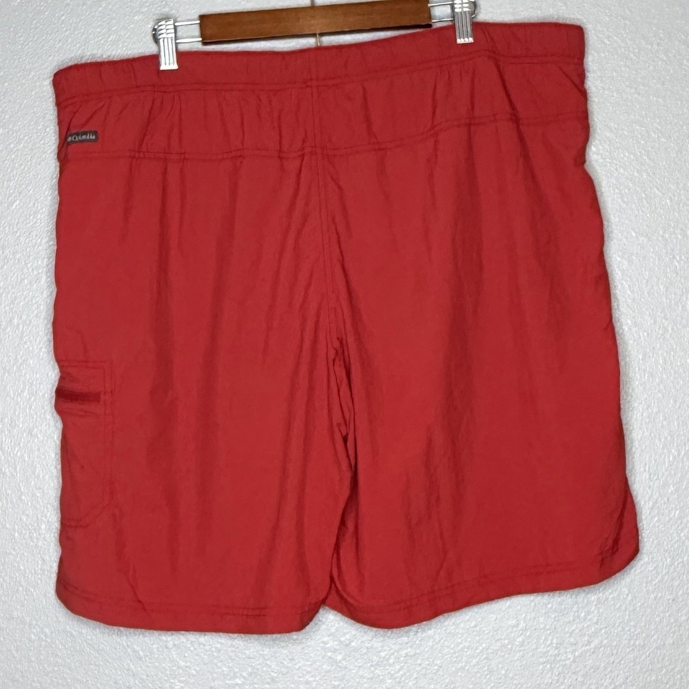 Columbia Swim Trunks Mens Red Omni Shade Cargo Shorts Fishing Hiking XL 42 Waist - Picture 3 of 9